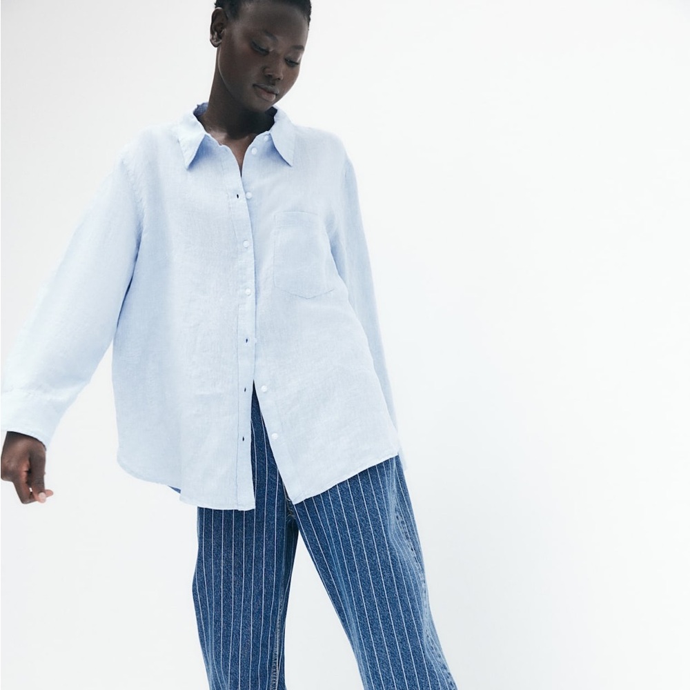 NWT H&M Linen Shirt